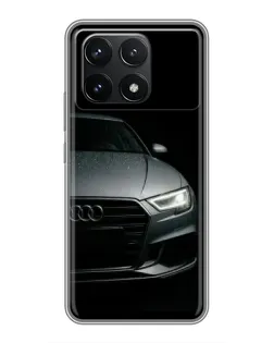 Чехол для Xiaomi POCO F6 Pro с картинкой «Audi — детализация кузова» Чехол для Xiaomi POCO F6 Pro с картинкой «Audi — детализация кузова»