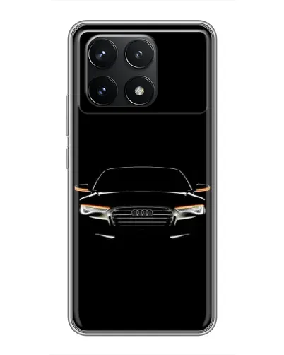 Чехол для Xiaomi POCO F6 Pro с картинкой «Audi — ночной контур»