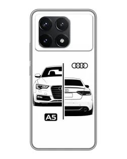 Чехол для Xiaomi POCO F6 Pro с картинкой «Audi — контрастный дизайн» Чехол для Xiaomi POCO F6 Pro с картинкой «Audi — контрастный дизайн»