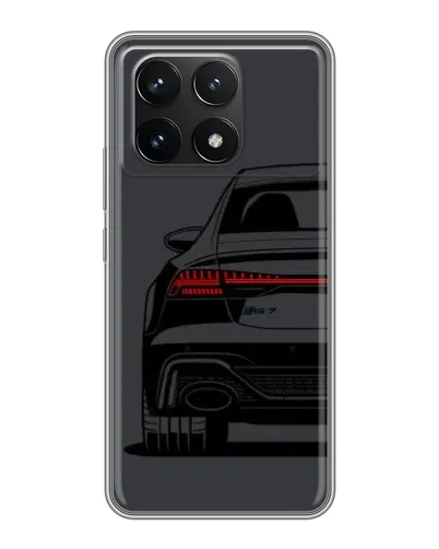 Чехол для Xiaomi POCO F6 Pro с картинкой «Задняя часть Audi — арт»