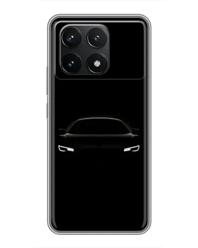 Чехол для Xiaomi POCO F6 Pro с картинкой «Взгляд Audi в темноте»