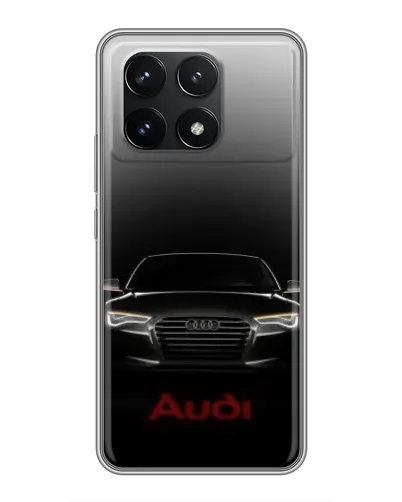 Чехол для Xiaomi POCO F6 Pro с картинкой «Audi — градиентный контур»