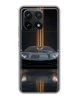Чехол для Xiaomi POCO F6 Pro с картинкой «Lamborghini золотые линии» Чехол для Xiaomi POCO F6 Pro с картинкой «Lamborghini золотые линии»