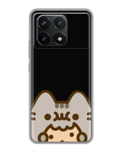 Чехол для Xiaomi POCO F6 Pro с картинкой «Пушин на черном» Чехол для Xiaomi POCO F6 Pro с картинкой «Пушин на черном»