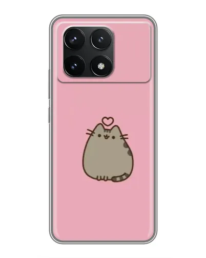 Чехол для Xiaomi POCO F6 Pro с картинкой «Pusheen сердце» Чехол для Xiaomi POCO F6 Pro с картинкой «Pusheen сердце»