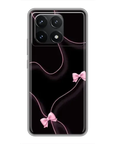Чехол для Xiaomi POCO F6 Pro с картинкой «Розовые ленты»
