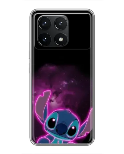 Чехол для Xiaomi POCO F6 Pro с картинкой «Неоновый Stitch»