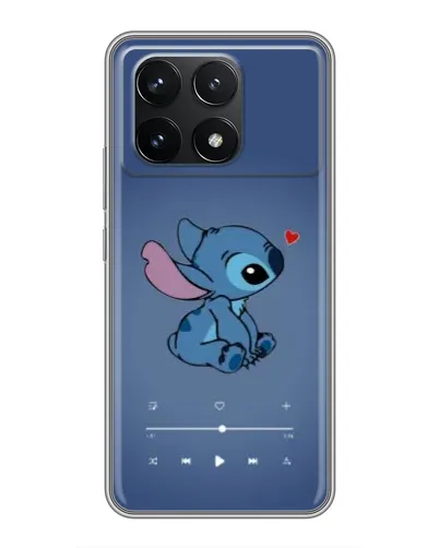 Чехол для Xiaomi POCO F6 Pro с картинкой «Музыкальный Stitch»