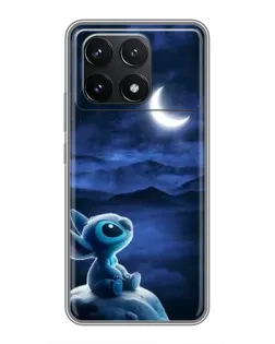 Чехол для Xiaomi POCO F6 Pro с картинкой «Лунная ночь Стича»