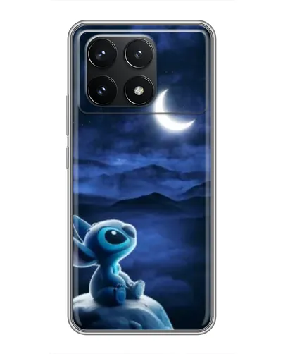 Чехол для Xiaomi POCO F6 Pro с картинкой «Лунная ночь Стича»