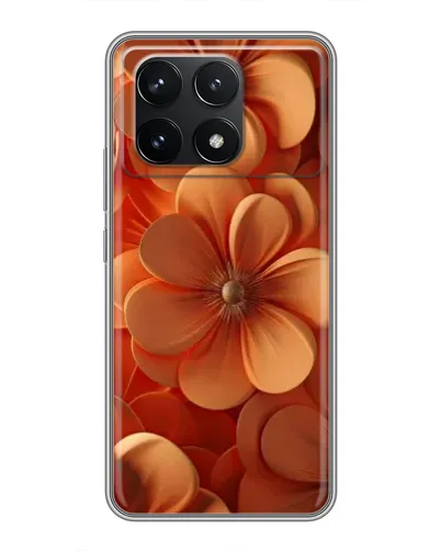 Чехол для Xiaomi POCO F6 Pro с картинкой «Оранжевый макро цветок» Чехол для Xiaomi POCO F6 Pro с картинкой «Оранжевый макро цветок»
