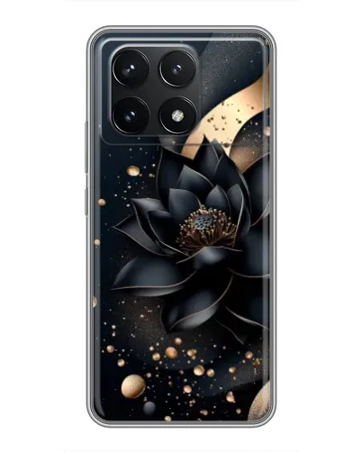 Чехол для Xiaomi POCO F6 Pro с картинкой «Черный лотос» Чехол для Xiaomi POCO F6 Pro с картинкой «Черный лотос»