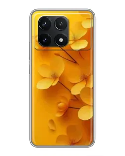 Чохол для Xiaomi POCO F6 Pro з картинкою «Золоті пелюстки» Чохол для Xiaomi POCO F6 Pro з картинкою «Золоті пелюстки»