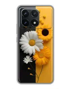 Чохол для Xiaomi POCO F6 Pro з картинкою «Соняшник та ромашка» Чохол для Xiaomi POCO F6 Pro з картинкою «Соняшник та ромашка»