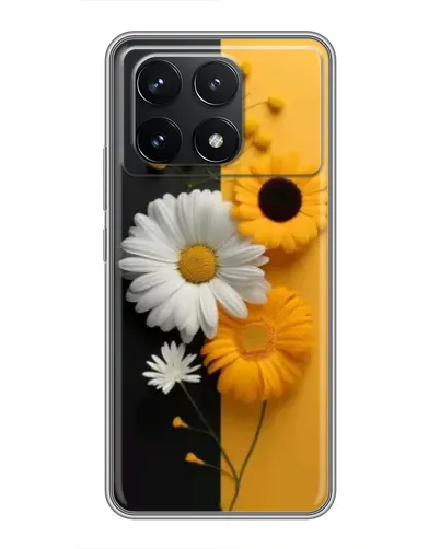 Чехол для Xiaomi POCO F6 Pro с картинкой «Подсолнух и ромашка» Чехол для Xiaomi POCO F6 Pro с картинкой «Подсолнух и ромашка»