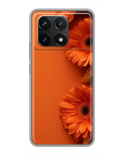 Чехол для Xiaomi POCO F6 Pro с картинкой «Оранжевые герберы» Чехол для Xiaomi POCO F6 Pro с картинкой «Оранжевые герберы»