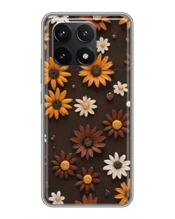 Чохол для Xiaomi POCO F6 Pro з картинкою «Візерунок з маленьких соняшників» Чохол для Xiaomi POCO F6 Pro з картинкою «Візерунок з маленьких соняшників»