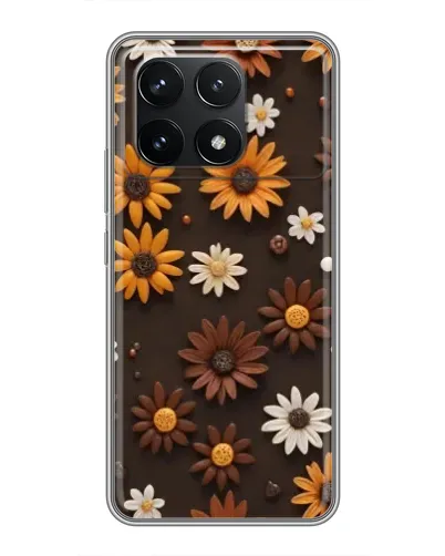 Чехол для Xiaomi POCO F6 Pro с картинкой «Узор из маленьких подсолнухов» Чехол для Xiaomi POCO F6 Pro с картинкой «Узор из маленьких подсолнухов»