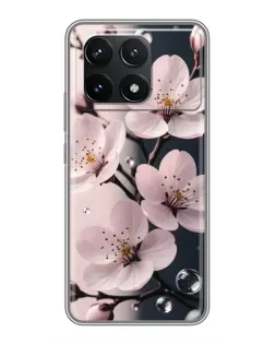 Чохол для Xiaomi POCO F6 Pro з картинкою «Ніжня сакура та краплі» Чохол для Xiaomi POCO F6 Pro з картинкою «Ніжня сакура та краплі»