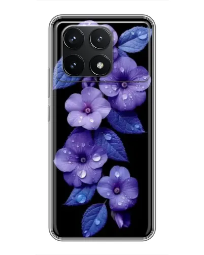 Чехол для Xiaomi POCO F6 Pro с картинкой «Фиолетовые цветы с росою» Чехол для Xiaomi POCO F6 Pro с картинкой «Фиолетовые цветы с росою»