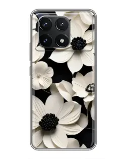 Чохол для Xiaomi POCO F6 Pro з картинкою «Об'ємні білі квіти» Чохол для Xiaomi POCO F6 Pro з картинкою «Об'ємні білі квіти»