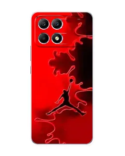Чехол для Xiaomi POCO F6 с картинкой «Jordan Red Smoke» Чехол для Xiaomi POCO F6 с картинкой «Jordan Red Smoke»