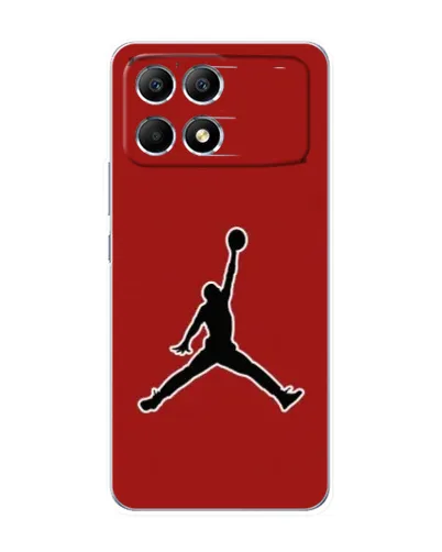 Чехол для Xiaomi POCO F6 с картинкой «Jordan Red Back» Чехол для Xiaomi POCO F6 с картинкой «Jordan Red Back»