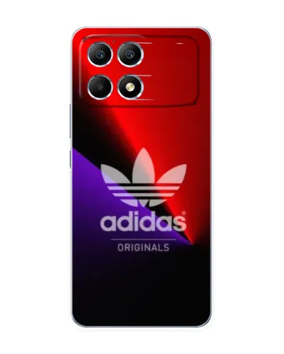Чехол для Xiaomi POCO F6 с картинкой «Adidas Red Neon»