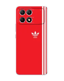Чехол для Xiaomi POCO F6 с картинкой «Красный минимализм Adidas» Чехол для Xiaomi POCO F6 с картинкой «Красный минимализм Adidas»