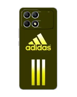 Чехол для Xiaomi POCO F6 с картинкой «Оливковый градиент Adidas»