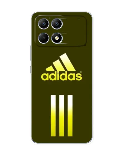 Чехол для Xiaomi POCO F6 с картинкой «Оливковый градиент Adidas»