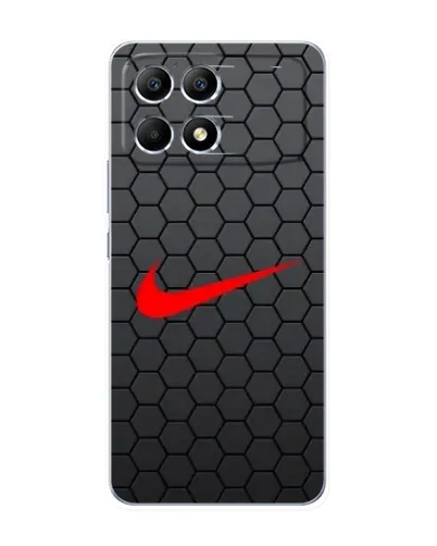 Чехол для Xiaomi POCO F6 с картинкой «Nike — карбоновая сетка» Чехол для Xiaomi POCO F6 с картинкой «Nike — карбоновая сетка»