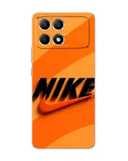 Чехол для Xiaomi POCO F6 с картинкой «Оранжевый драйв Nike» Чехол для Xiaomi POCO F6 с картинкой «Оранжевый драйв Nike»