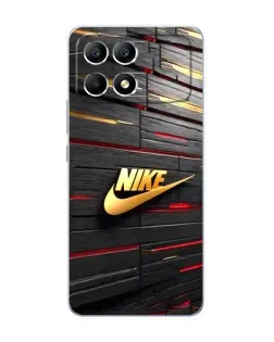 Чехол для Xiaomi POCO F6 с картинкой «Золотой Nike на металле» Чехол для Xiaomi POCO F6 с картинкой «Золотой Nike на металле»