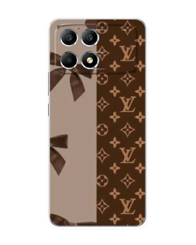 Чехол для Xiaomi POCO F6 с картинкой «Louis Vuitton — банты»
