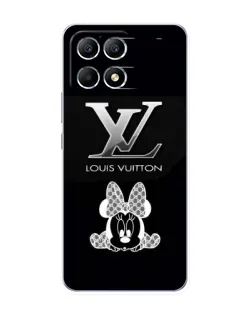 Чехол для Xiaomi POCO F6 с картинкой «LV и Минни Маус»