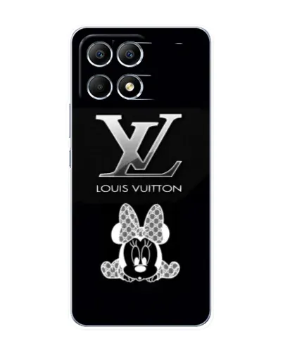 Чехол для Xiaomi POCO F6 с картинкой «LV и Минни Маус»
