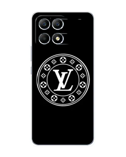 Чехол для Xiaomi POCO F6 с картинкой «LV — печать стиля»