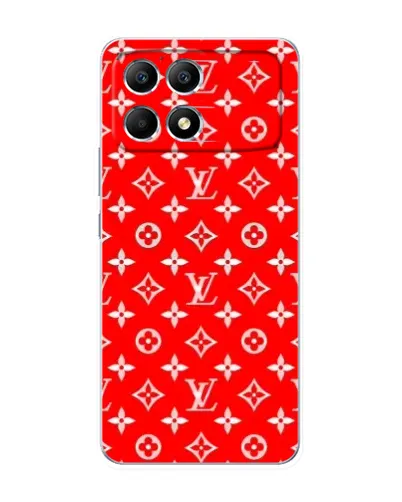 Чехол для Xiaomi POCO F6 с картинкой «Яркий паттерн LV»