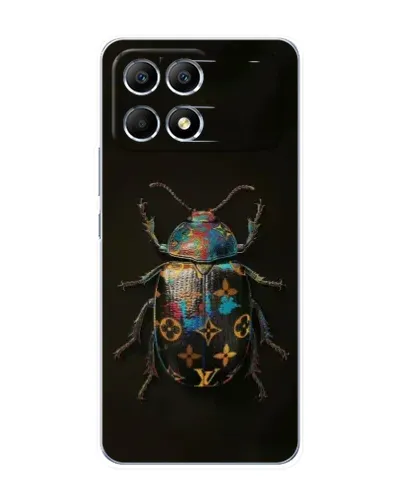 Чехол для Xiaomi POCO F6 с картинкой «LV — мраморный принт»