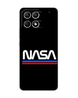 Чехол для Xiaomi POCO F6 с картинкой «NASA — классика Red Blue» Чехол для Xiaomi POCO F6 с картинкой «NASA — классика Red Blue»
