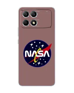 Чехол для Xiaomi POCO F6 с картинкой «NASA — ретро космос» Чехол для Xiaomi POCO F6 с картинкой «NASA — ретро космос»