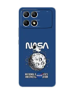 Чехол для Xiaomi POCO F6 с картинкой «NASA — лунная миссия» Чехол для Xiaomi POCO F6 с картинкой «NASA — лунная миссия»