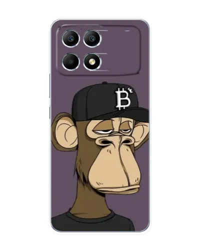 Чехол для Xiaomi POCO F6 с картинкой «Bored Ape в кепке» Чехол для Xiaomi POCO F6 с картинкой «Bored Ape в кепке»