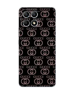 Чехол для Xiaomi POCO F6 с картинкой «Классическая монограмма Gucci»