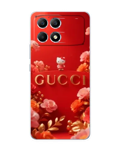 Чехол для Xiaomi POCO F6 с картинкой «Gucci — золотой сад» Чехол для Xiaomi POCO F6 с картинкой «Gucci — золотой сад»