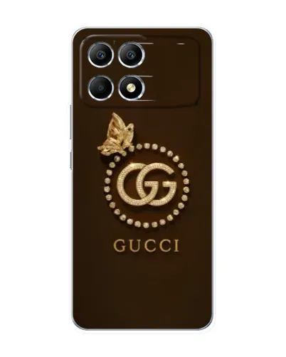 Чехол для Xiaomi POCO F6 с картинкой «Gucci — золотая бабочка» Чехол для Xiaomi POCO F6 с картинкой «Gucci — золотая бабочка»