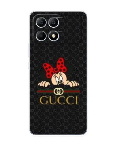Чехол для Xiaomi POCO F6 с картинкой «Минни Маус Gucci — черный» Чехол для Xiaomi POCO F6 с картинкой «Минни Маус Gucci — черный»