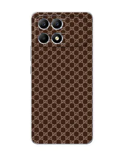 Чехол для Xiaomi POCO F6 с картинкой «Gucci — шоколадная сетка»