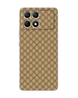 Чехол для Xiaomi POCO F6 с картинкой «Gucci — классический беж»